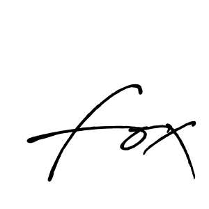 You should practise on your own different ways (Antro_Vectra_Bolder) to write your name (Fox) in signature. don't let someone else do it for you. Fox signature style 7 images and pictures png