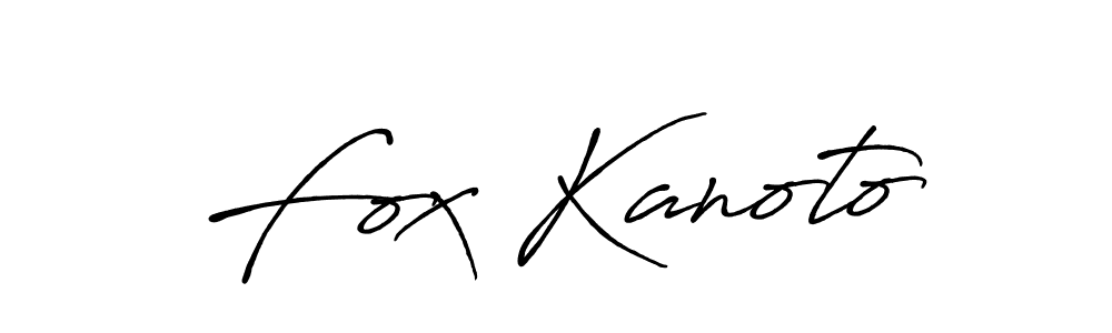 The best way (Antro_Vectra_Bolder) to make a short signature is to pick only two or three words in your name. The name Fox Kanoto include a total of six letters. For converting this name. Fox Kanoto signature style 7 images and pictures png