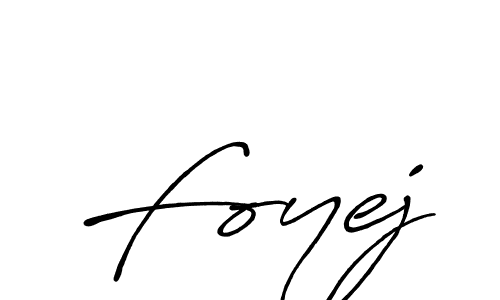 How to make Foyej signature? Antro_Vectra_Bolder is a professional autograph style. Create handwritten signature for Foyej name. Foyej signature style 7 images and pictures png