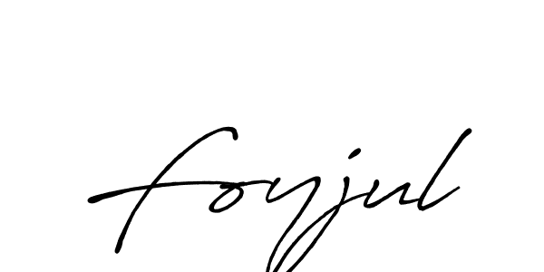 Make a beautiful signature design for name Foyjul. With this signature (Antro_Vectra_Bolder) style, you can create a handwritten signature for free. Foyjul signature style 7 images and pictures png