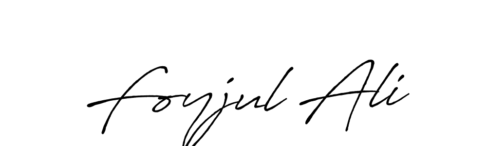 Design your own signature with our free online signature maker. With this signature software, you can create a handwritten (Antro_Vectra_Bolder) signature for name Foyjul Ali. Foyjul Ali signature style 7 images and pictures png