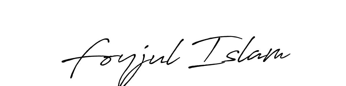 Also You can easily find your signature by using the search form. We will create Foyjul Islam name handwritten signature images for you free of cost using Antro_Vectra_Bolder sign style. Foyjul Islam signature style 7 images and pictures png