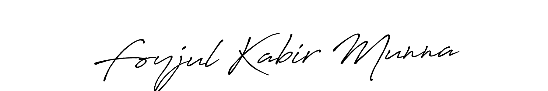 It looks lik you need a new signature style for name Foyjul Kabir Munna. Design unique handwritten (Antro_Vectra_Bolder) signature with our free signature maker in just a few clicks. Foyjul Kabir Munna signature style 7 images and pictures png