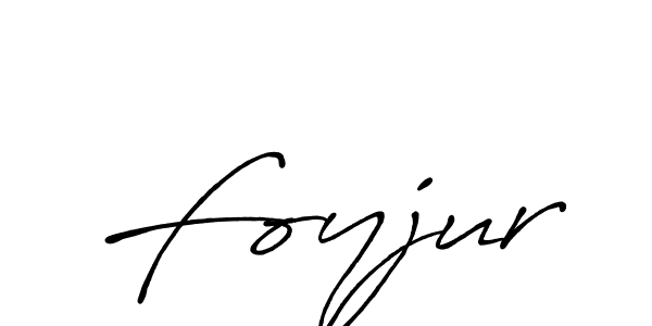 How to make Foyjur name signature. Use Antro_Vectra_Bolder style for creating short signs online. This is the latest handwritten sign. Foyjur signature style 7 images and pictures png