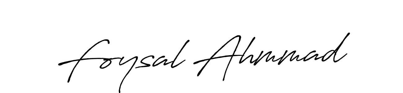 Foysal Ahmmad stylish signature style. Best Handwritten Sign (Antro_Vectra_Bolder) for my name. Handwritten Signature Collection Ideas for my name Foysal Ahmmad. Foysal Ahmmad signature style 7 images and pictures png