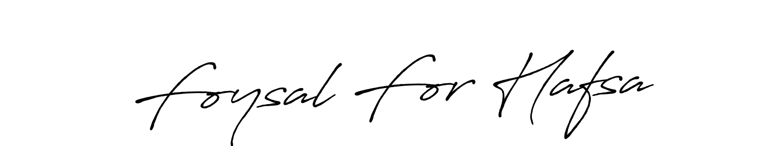 It looks lik you need a new signature style for name Foysal For Hafsa. Design unique handwritten (Antro_Vectra_Bolder) signature with our free signature maker in just a few clicks. Foysal For Hafsa signature style 7 images and pictures png