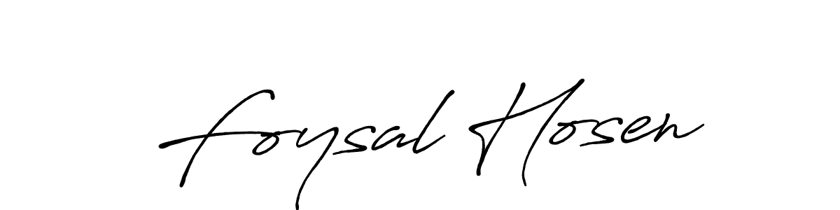 Use a signature maker to create a handwritten signature online. With this signature software, you can design (Antro_Vectra_Bolder) your own signature for name Foysal Hosen. Foysal Hosen signature style 7 images and pictures png