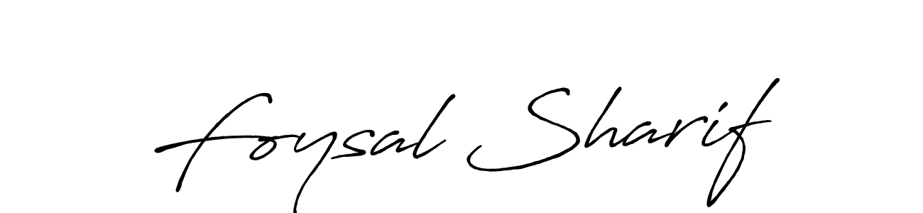 Create a beautiful signature design for name Foysal Sharif. With this signature (Antro_Vectra_Bolder) fonts, you can make a handwritten signature for free. Foysal Sharif signature style 7 images and pictures png