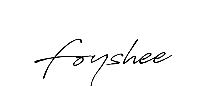 It looks lik you need a new signature style for name Foyshee. Design unique handwritten (Antro_Vectra_Bolder) signature with our free signature maker in just a few clicks. Foyshee signature style 7 images and pictures png