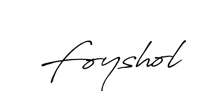How to make Foyshol signature? Antro_Vectra_Bolder is a professional autograph style. Create handwritten signature for Foyshol name. Foyshol signature style 7 images and pictures png
