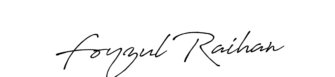 Foyzul Raihan stylish signature style. Best Handwritten Sign (Antro_Vectra_Bolder) for my name. Handwritten Signature Collection Ideas for my name Foyzul Raihan. Foyzul Raihan signature style 7 images and pictures png