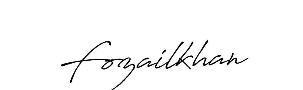 How to make Fozailkhan signature? Antro_Vectra_Bolder is a professional autograph style. Create handwritten signature for Fozailkhan name. Fozailkhan signature style 7 images and pictures png
