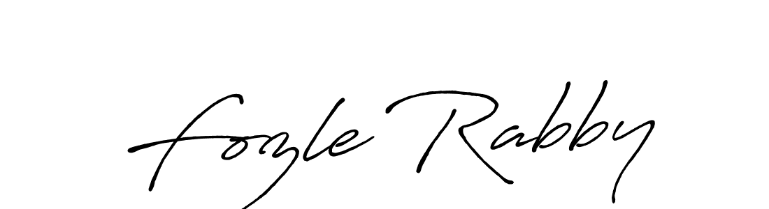 Fozle Rabby stylish signature style. Best Handwritten Sign (Antro_Vectra_Bolder) for my name. Handwritten Signature Collection Ideas for my name Fozle Rabby. Fozle Rabby signature style 7 images and pictures png
