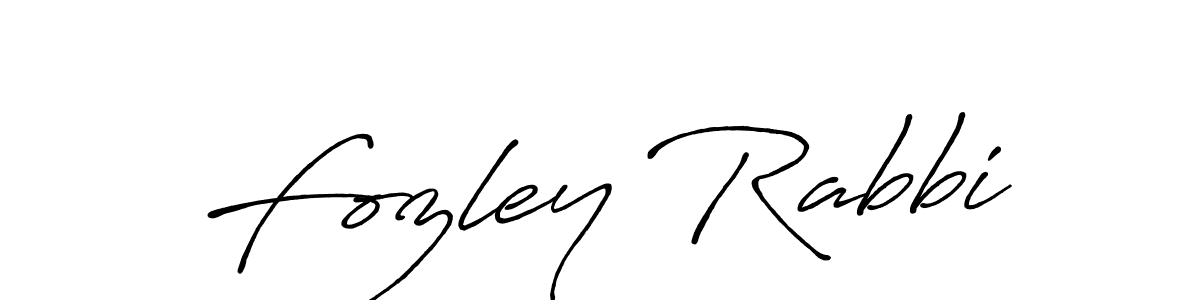 It looks lik you need a new signature style for name Fozley Rabbi. Design unique handwritten (Antro_Vectra_Bolder) signature with our free signature maker in just a few clicks. Fozley Rabbi signature style 7 images and pictures png