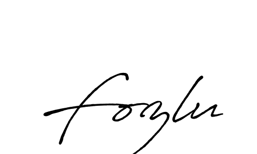 Create a beautiful signature design for name Fozlu. With this signature (Antro_Vectra_Bolder) fonts, you can make a handwritten signature for free. Fozlu signature style 7 images and pictures png