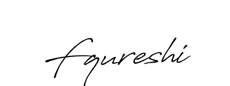 How to make Fqureshi signature? Antro_Vectra_Bolder is a professional autograph style. Create handwritten signature for Fqureshi name. Fqureshi signature style 7 images and pictures png