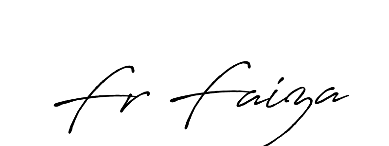 Also You can easily find your signature by using the search form. We will create Fr Faiza name handwritten signature images for you free of cost using Antro_Vectra_Bolder sign style. Fr Faiza signature style 7 images and pictures png