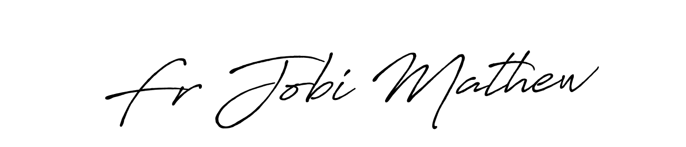 Also we have Fr Jobi Mathew name is the best signature style. Create professional handwritten signature collection using Antro_Vectra_Bolder autograph style. Fr Jobi Mathew signature style 7 images and pictures png