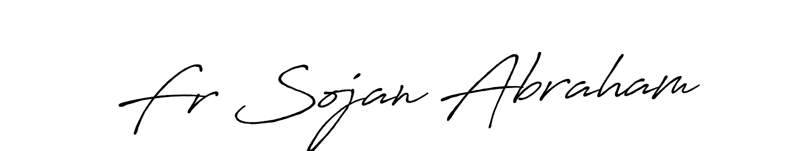 Antro_Vectra_Bolder is a professional signature style that is perfect for those who want to add a touch of class to their signature. It is also a great choice for those who want to make their signature more unique. Get Fr Sojan Abraham name to fancy signature for free. Fr Sojan Abraham signature style 7 images and pictures png
