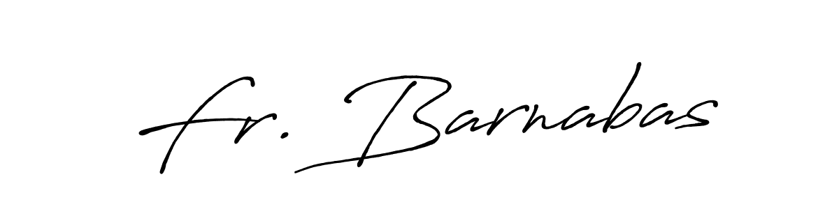 Design your own signature with our free online signature maker. With this signature software, you can create a handwritten (Antro_Vectra_Bolder) signature for name Fr. Barnabas. Fr. Barnabas signature style 7 images and pictures png