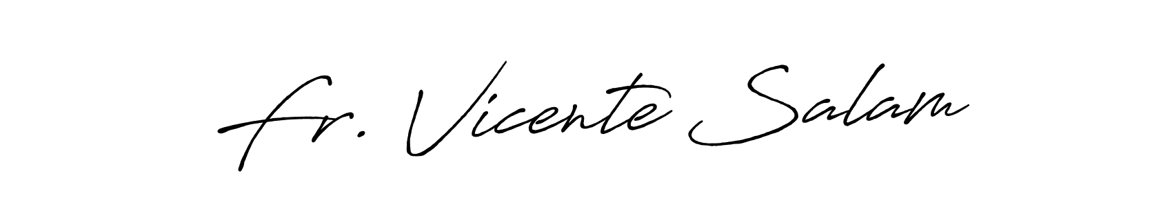 Similarly Antro_Vectra_Bolder is the best handwritten signature design. Signature creator online .You can use it as an online autograph creator for name Fr. Vicente Salam. Fr. Vicente Salam signature style 7 images and pictures png