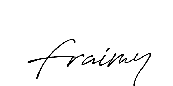 Once you've used our free online signature maker to create your best signature Antro_Vectra_Bolder style, it's time to enjoy all of the benefits that Fraimy name signing documents. Fraimy signature style 7 images and pictures png