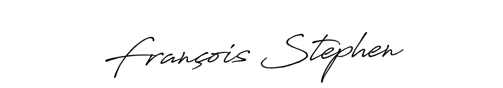 Antro_Vectra_Bolder is a professional signature style that is perfect for those who want to add a touch of class to their signature. It is also a great choice for those who want to make their signature more unique. Get François Stephen name to fancy signature for free. François Stephen signature style 7 images and pictures png