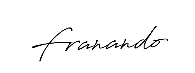 The best way (Antro_Vectra_Bolder) to make a short signature is to pick only two or three words in your name. The name Franando include a total of six letters. For converting this name. Franando signature style 7 images and pictures png