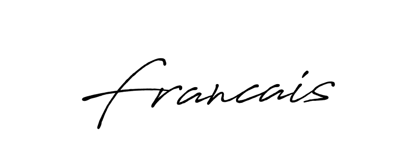 Similarly Antro_Vectra_Bolder is the best handwritten signature design. Signature creator online .You can use it as an online autograph creator for name Francais. Francais signature style 7 images and pictures png