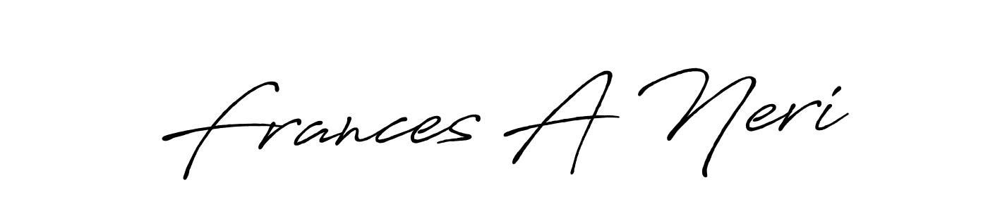 This is the best signature style for the Frances A Neri name. Also you like these signature font (Antro_Vectra_Bolder). Mix name signature. Frances A Neri signature style 7 images and pictures png