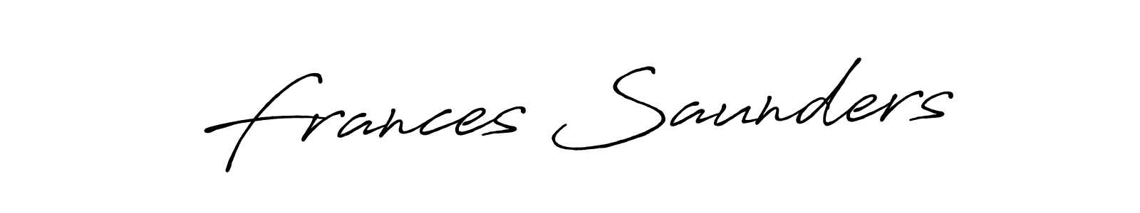 Similarly Antro_Vectra_Bolder is the best handwritten signature design. Signature creator online .You can use it as an online autograph creator for name Frances Saunders. Frances Saunders signature style 7 images and pictures png