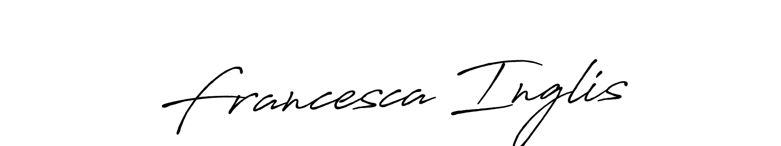 Make a beautiful signature design for name Francesca Inglis. With this signature (Antro_Vectra_Bolder) style, you can create a handwritten signature for free. Francesca Inglis signature style 7 images and pictures png