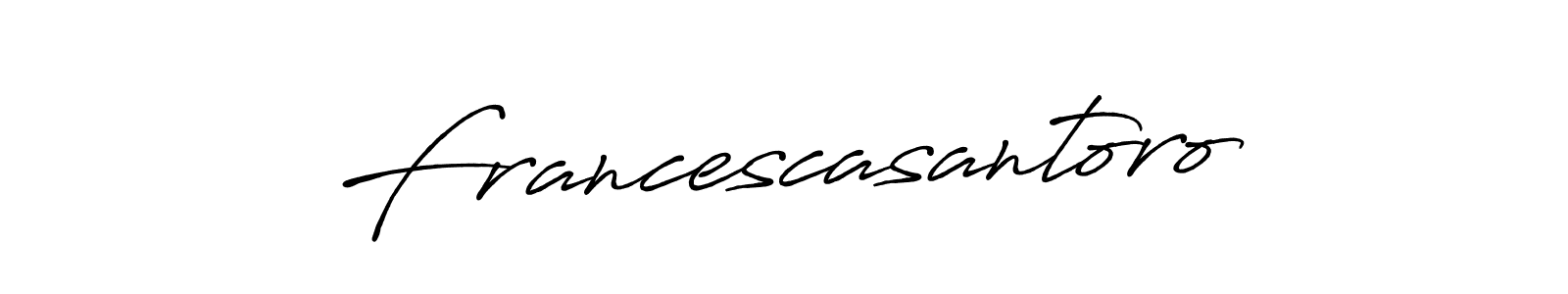 You should practise on your own different ways (Antro_Vectra_Bolder) to write your name (Francescasantoro) in signature. don't let someone else do it for you. Francescasantoro signature style 7 images and pictures png