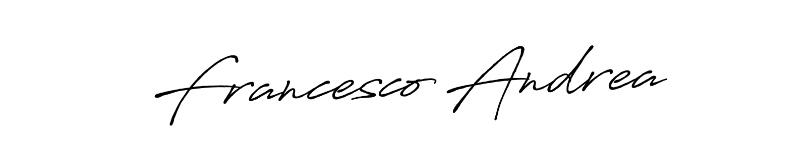 It looks lik you need a new signature style for name Francesco Andrea. Design unique handwritten (Antro_Vectra_Bolder) signature with our free signature maker in just a few clicks. Francesco Andrea signature style 7 images and pictures png