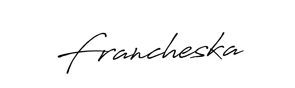 Make a short Francheska signature style. Manage your documents anywhere anytime using Antro_Vectra_Bolder. Create and add eSignatures, submit forms, share and send files easily. Francheska signature style 7 images and pictures png