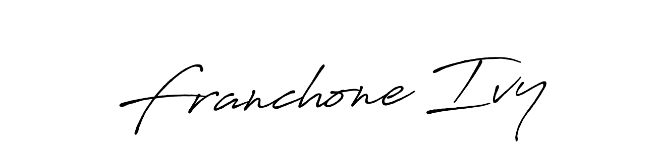 Make a beautiful signature design for name Franchone Ivy. Use this online signature maker to create a handwritten signature for free. Franchone Ivy signature style 7 images and pictures png