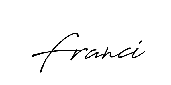 if you are searching for the best signature style for your name Franci. so please give up your signature search. here we have designed multiple signature styles  using Antro_Vectra_Bolder. Franci signature style 7 images and pictures png