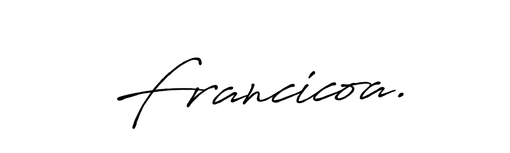 Antro_Vectra_Bolder is a professional signature style that is perfect for those who want to add a touch of class to their signature. It is also a great choice for those who want to make their signature more unique. Get Francicoa. name to fancy signature for free. Francicoa. signature style 7 images and pictures png