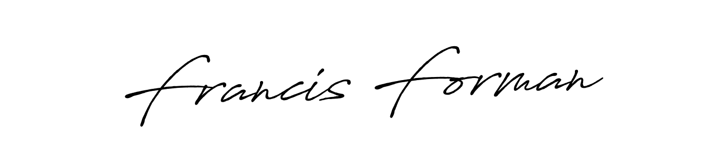 Once you've used our free online signature maker to create your best signature Antro_Vectra_Bolder style, it's time to enjoy all of the benefits that Francis Forman name signing documents. Francis Forman signature style 7 images and pictures png