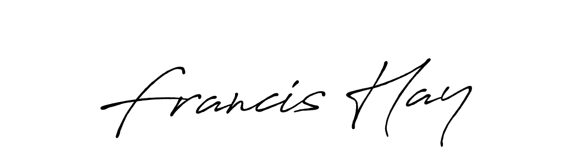 Design your own signature with our free online signature maker. With this signature software, you can create a handwritten (Antro_Vectra_Bolder) signature for name Francis Hay. Francis Hay signature style 7 images and pictures png