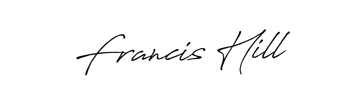 Use a signature maker to create a handwritten signature online. With this signature software, you can design (Antro_Vectra_Bolder) your own signature for name Francis Hill. Francis Hill signature style 7 images and pictures png