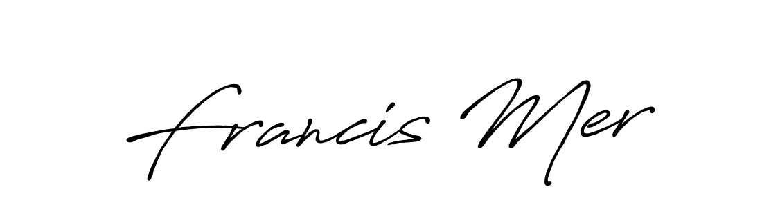 Best and Professional Signature Style for Francis Mer. Antro_Vectra_Bolder Best Signature Style Collection. Francis Mer signature style 7 images and pictures png