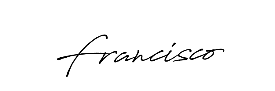 How to make Francisco name signature. Use Antro_Vectra_Bolder style for creating short signs online. This is the latest handwritten sign. Francisco signature style 7 images and pictures png