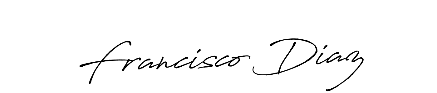 Use a signature maker to create a handwritten signature online. With this signature software, you can design (Antro_Vectra_Bolder) your own signature for name Francisco Diaz. Francisco Diaz signature style 7 images and pictures png