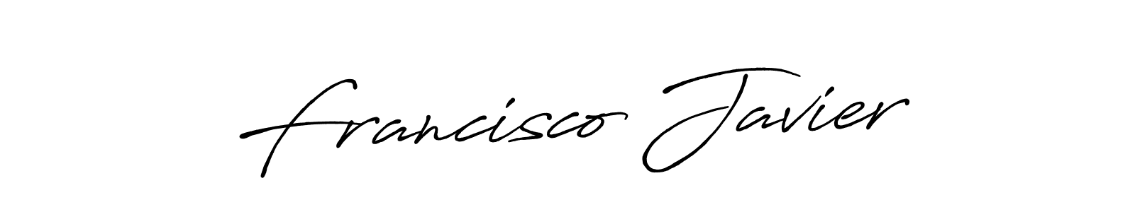 Make a beautiful signature design for name Francisco Javier. With this signature (Antro_Vectra_Bolder) style, you can create a handwritten signature for free. Francisco Javier signature style 7 images and pictures png