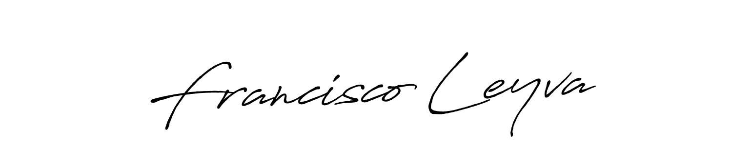 Make a beautiful signature design for name Francisco Leyva. With this signature (Antro_Vectra_Bolder) style, you can create a handwritten signature for free. Francisco Leyva signature style 7 images and pictures png