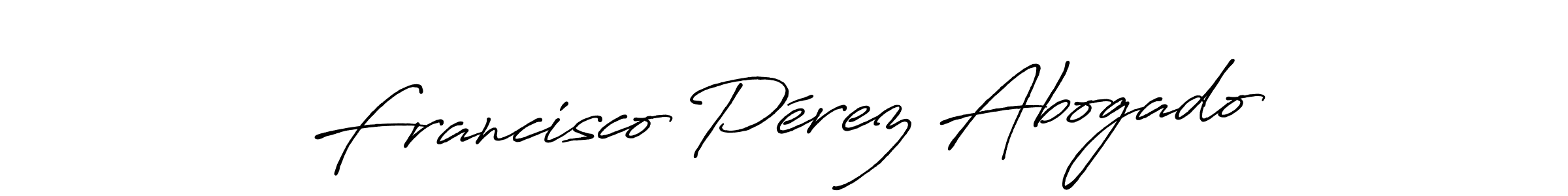 Also we have Francisco Pérez Abogado name is the best signature style. Create professional handwritten signature collection using Antro_Vectra_Bolder autograph style. Francisco Pérez Abogado signature style 7 images and pictures png