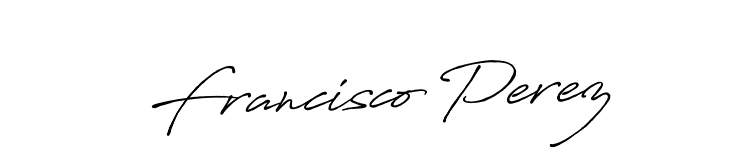 Use a signature maker to create a handwritten signature online. With this signature software, you can design (Antro_Vectra_Bolder) your own signature for name Francisco Perez. Francisco Perez signature style 7 images and pictures png