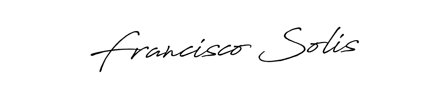How to make Francisco Solis name signature. Use Antro_Vectra_Bolder style for creating short signs online. This is the latest handwritten sign. Francisco Solis signature style 7 images and pictures png
