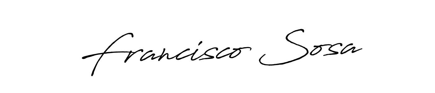 Also we have Francisco Sosa name is the best signature style. Create professional handwritten signature collection using Antro_Vectra_Bolder autograph style. Francisco Sosa signature style 7 images and pictures png